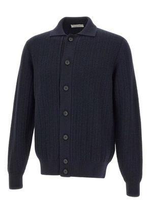 Filippo De Laurentiis wool button-down cardigan - Blue