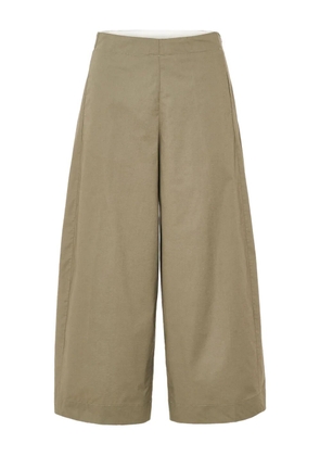 Nine In The Morning pleated wide-leg trousers - Brown