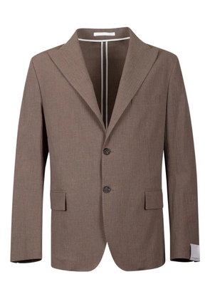 Paolo Pecora canvas button blazer - Brown