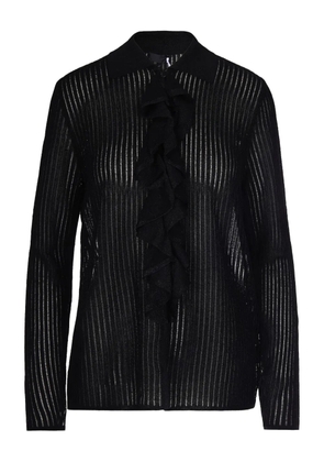 LIU JO ruffled shirt - Black