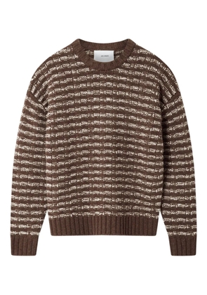Axel Arigato Sonar striped sweater - Brown
