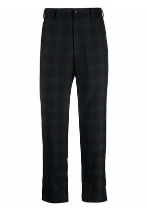 Black Comme Des Garçons check-print tailored trousers