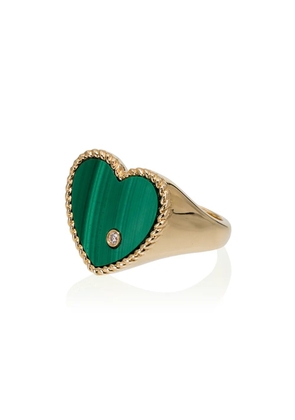 Yvonne Léon 9kt gold, emerald and diamond ring
