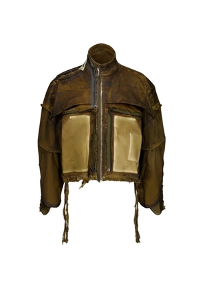 Ottolinger cropped denim jacket - Green