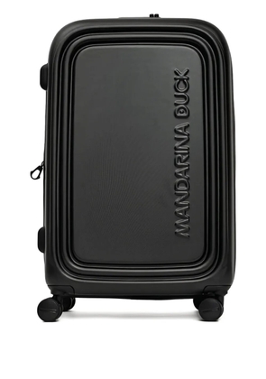 Mandarina Duck embossed logo suitcase - Black