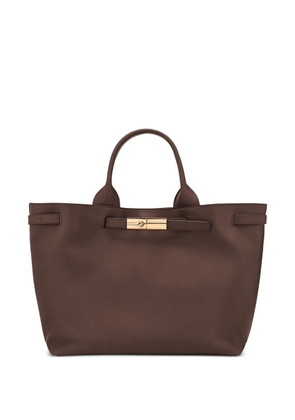 Longchamp large Le Roseau tote bag - Brown
