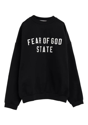 FEAR OF GOD ESSENTIALS logo-patch sweatshirt - Black