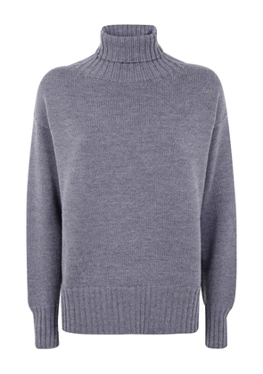 Drumohr turtleneck wool sweater - Grey