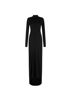 TOM FORD long-sleeves high-neck maxi dress - Black