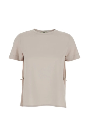 Herno side-tab T-shirt - Neutrals