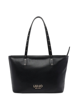 LIU JO logo studded tote bag - Black