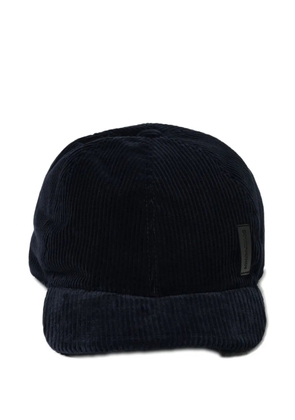 Emporio Armani corduroy baseball hat - Blue
