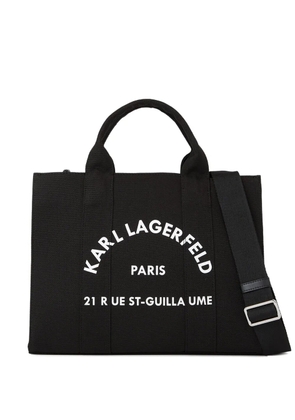 Karl Lagerfeld medium Rue St-Guillaume square tote bag - Black