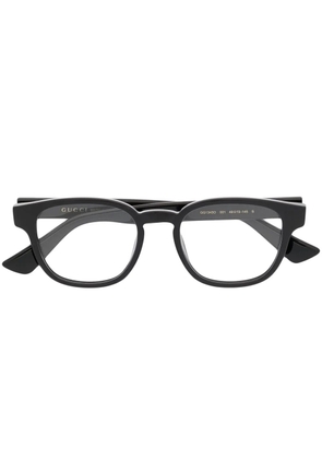 Gucci Eyewear round-frame logo glasses - Black