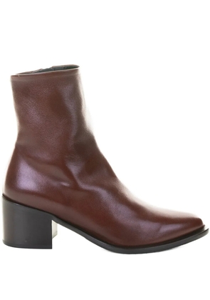 Lorenzo Masiero Lucrezia nappa-leather boots - Brown