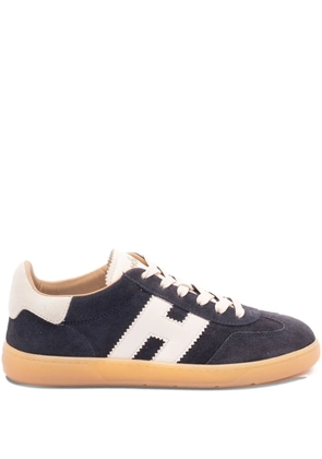 Hogan logo leather trainers - Blue