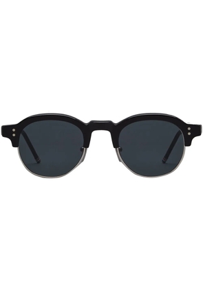 Thom Browne Eyewear oval-frame sunglasses - Black