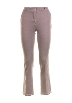 Via Masini 80 frayed-hem trousers - Pink