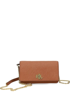 Lauren Ralph Lauren logo-plaque cross body bag - Brown
