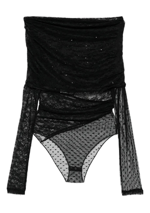 PINKO floral-lace bodysuit - Black