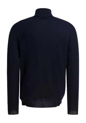 Zanone zip-neck sweater - Blue