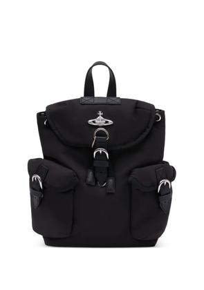 Vivienne Westwood small Highland logo-plaque backpack - Black