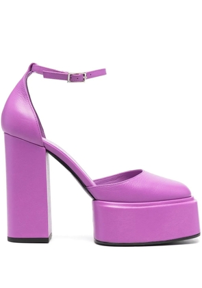 3juin platform-sole 80mm pumps - Purple