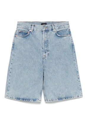 WARDROBE.NYC low-rise denim shorts - Blue