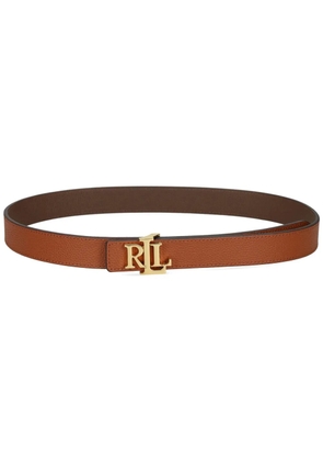 Polo Ralph Lauren logo-buckle leather belt - Brown