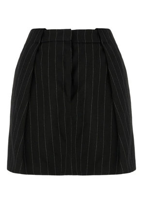 Sportmax pinstripe mini skirt - Black