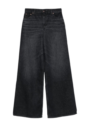 Chloé whiskered wide-leg jeans - Black