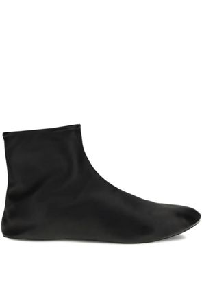 The Row Stella leather ankle boots - Black