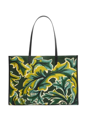 Inoui Editions leaf-print tote bag - Green