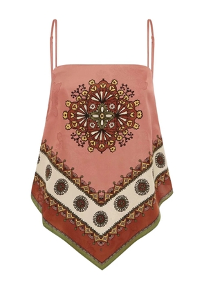 ALEMAIS Contina scarf top - Pink