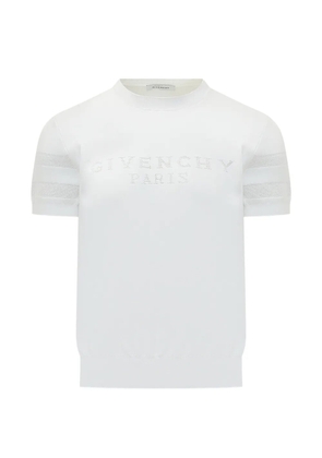 Givenchy mesh panel sweater - White