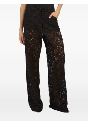 Federica Tosi lace five-pocket trousers - Black