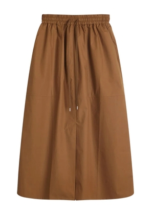 Studio Nicholson elasticated-waist side-pocket skirt - Brown