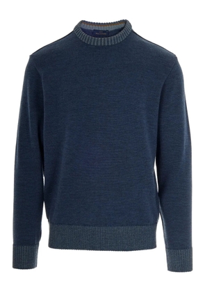 Paul & Shark ribbed-hem crew-neck sweater - Blue
