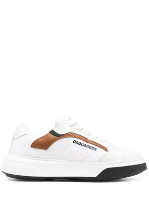 DSQUARED2 logo-print lace-up sneakers - White