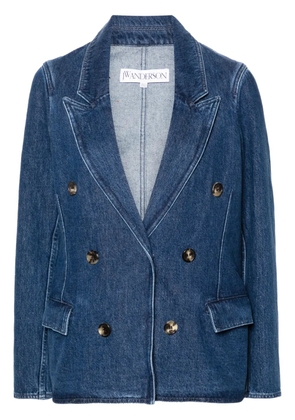 JW Anderson double-breasted denim blazer - Blue