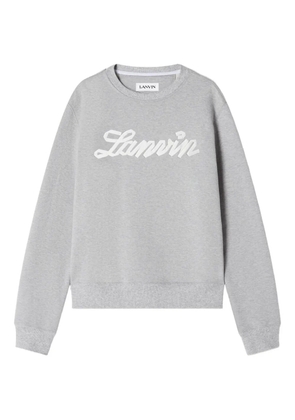 Lanvin logo-detail crew-neck sweatshirt - Grey