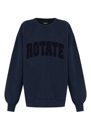 ROTATE BIRGER CHRISTENSEN logo-appliqué sweatshirt - Blue