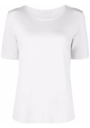 Le Tricot Perugia scoop neck T-shirt - Grey