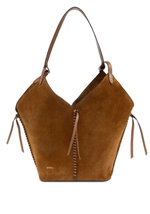 ISABEL MARANT Tampa suede shoulder bag - Brown