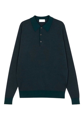 John Smedley Herbie long-sleeve polo shirt - Blue