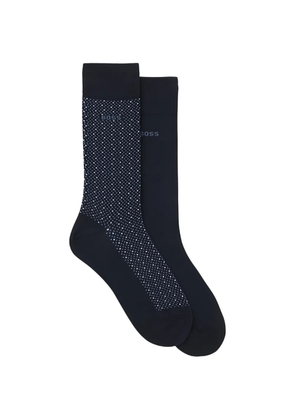 BOSS mini cube socks (pack of two) - Blue