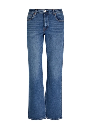 Reformation Elton belt loops straight-leg jeans - Blue