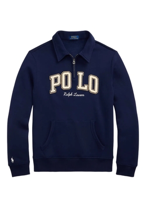 Polo Ralph Lauren logo-embroidered half-zip sweatshirt - Blue