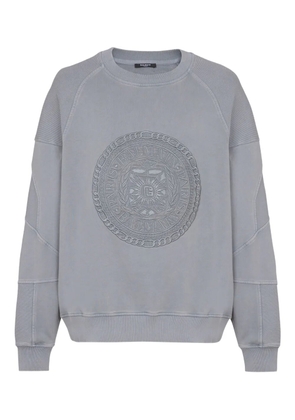 Balmain embroidered sweatshirt - Grey