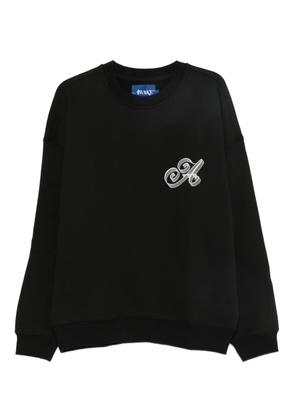 Awake NY logo-print crew-neck sweatshirt - Black